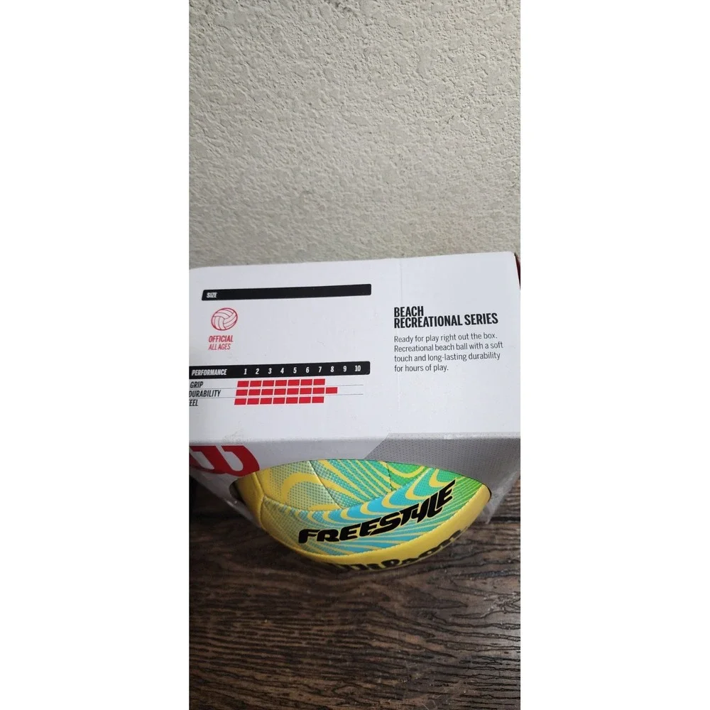 WILSON FREESTYLE VOLLY BALL Beach‎ Size Official Surface Beach New